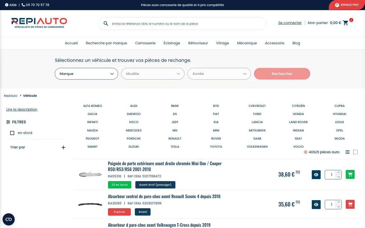 Web de Repiauto en escritorio, captura 1 de 2