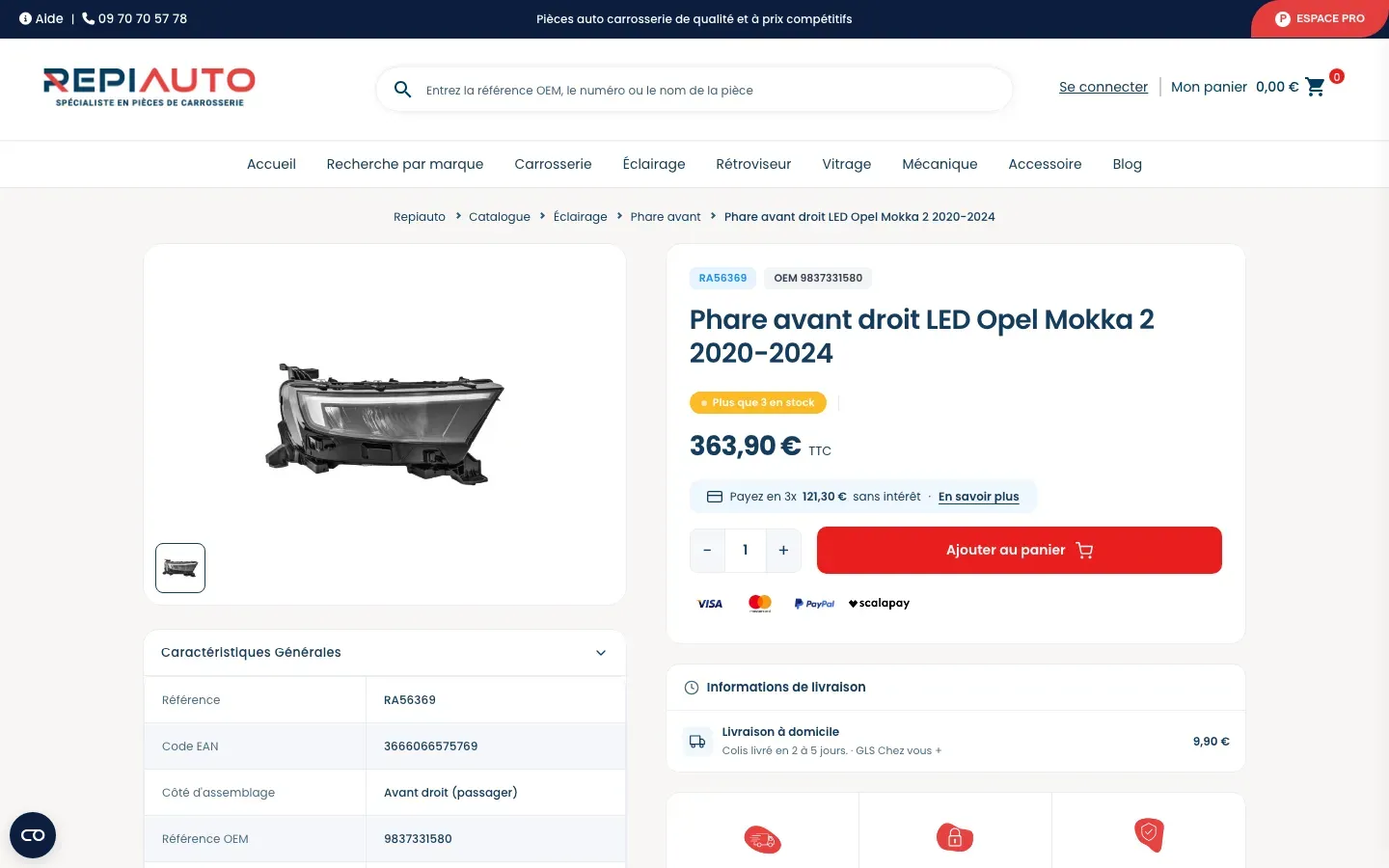 Web de Repiauto en escritorio, captura 2 de 2